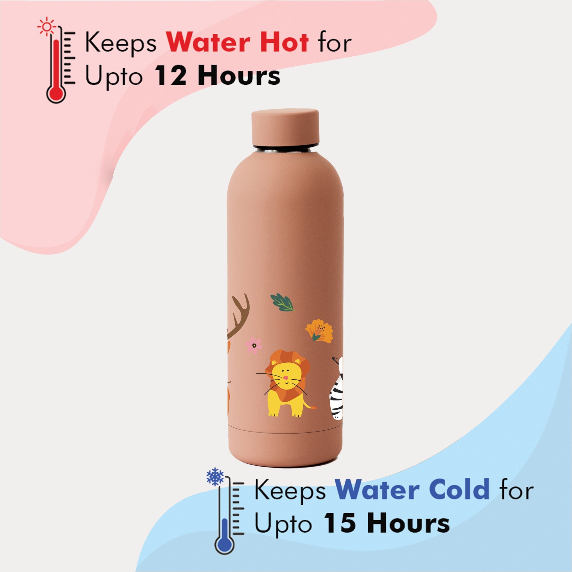 Kookumber - Personalised Water Bottle - Zoo Kingdom