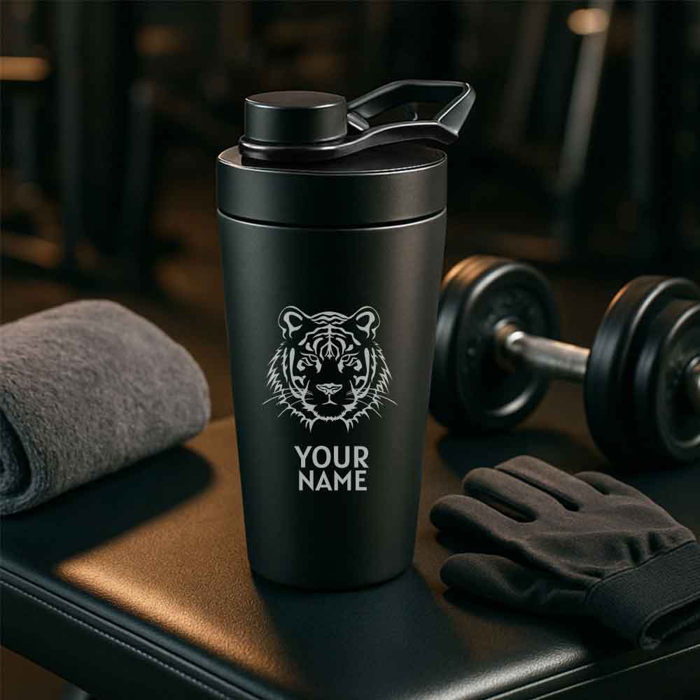 Personalized Protein Shaker for Gym Workout Custom Shake Mixer with Whisk Ball
