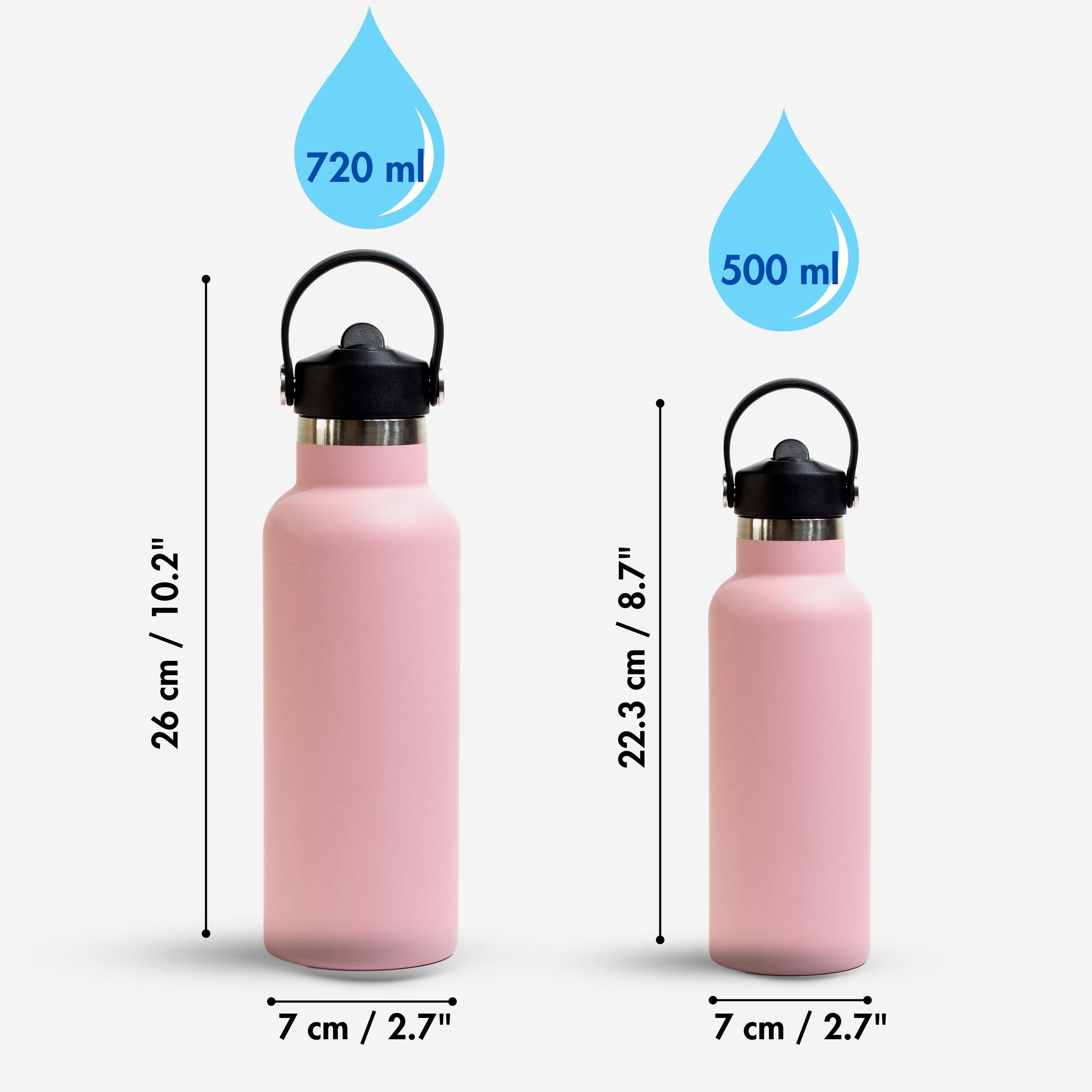 Kookumber Plus- Personalised Sipper Water Bottle - Pink