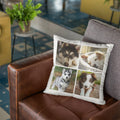 4 Customised Photo Collage Modern Square Layout Cushion Cover - Gift Lift