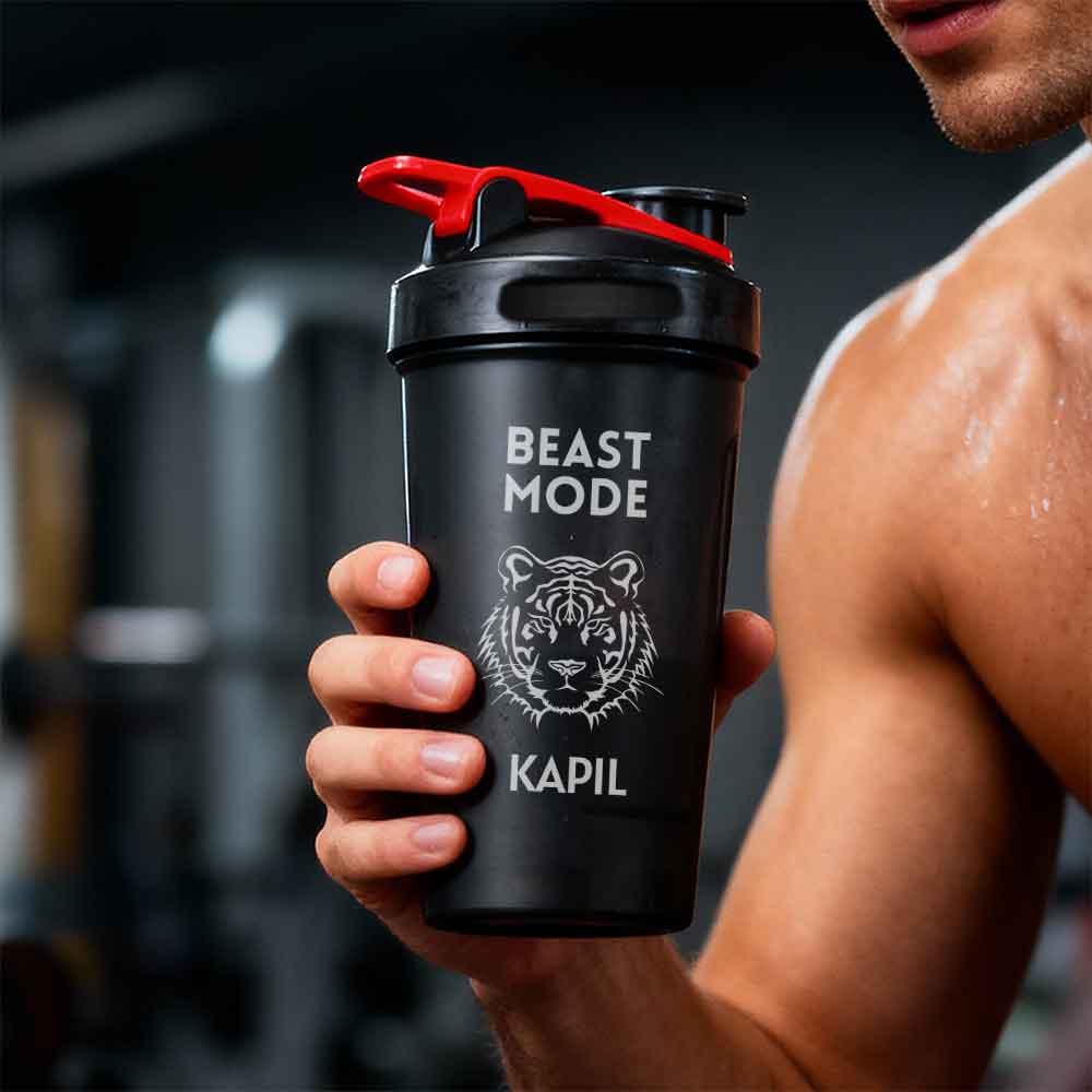 Personalized Protein Gym Shaker for Workout Custom Shake Mixer with Whisk Ball