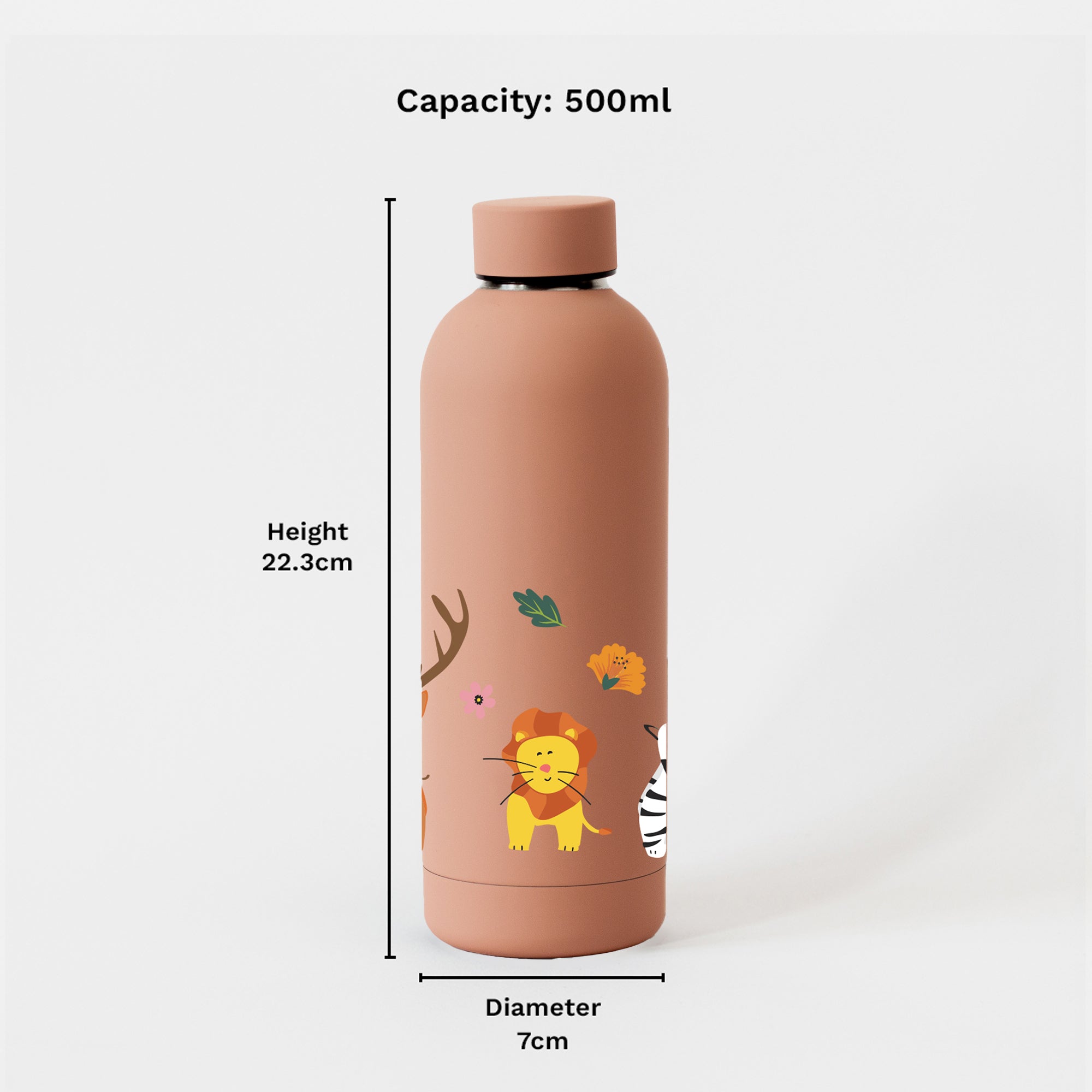 Kookumber - Personalised Water Bottle - Zoo Kingdom