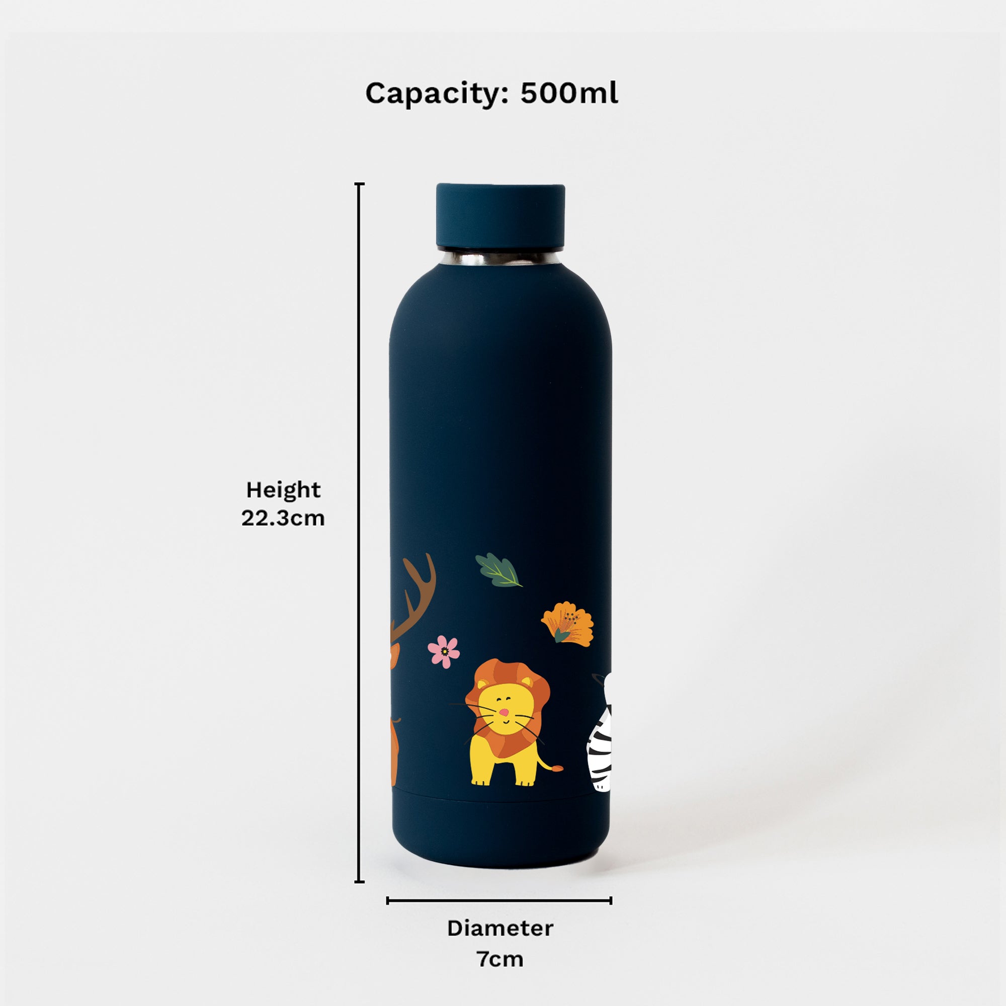 Kookumber - Personalised Water Bottle - Zoo Kingdom