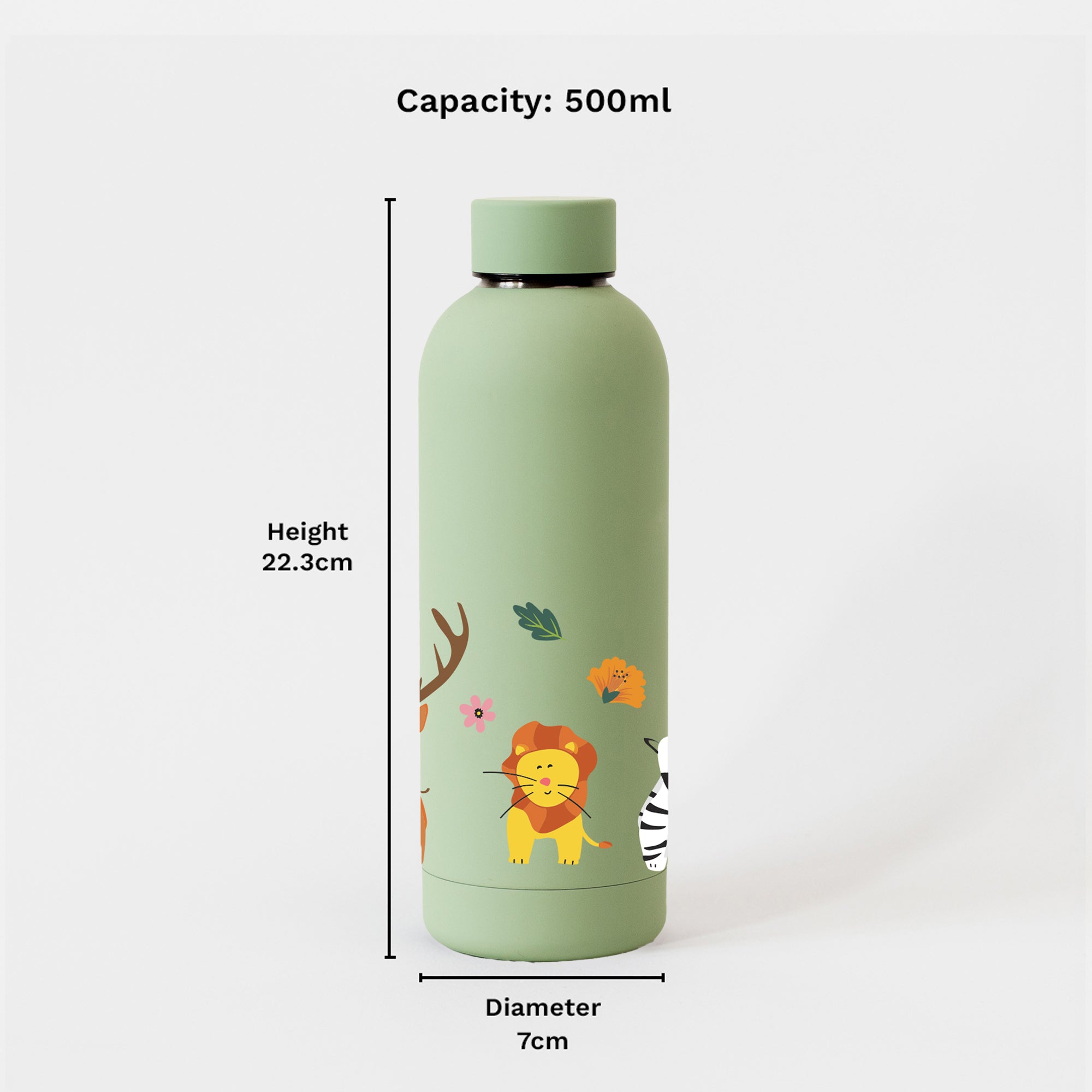 Kookumber - Personalised Water Bottle - Zoo Kingdom