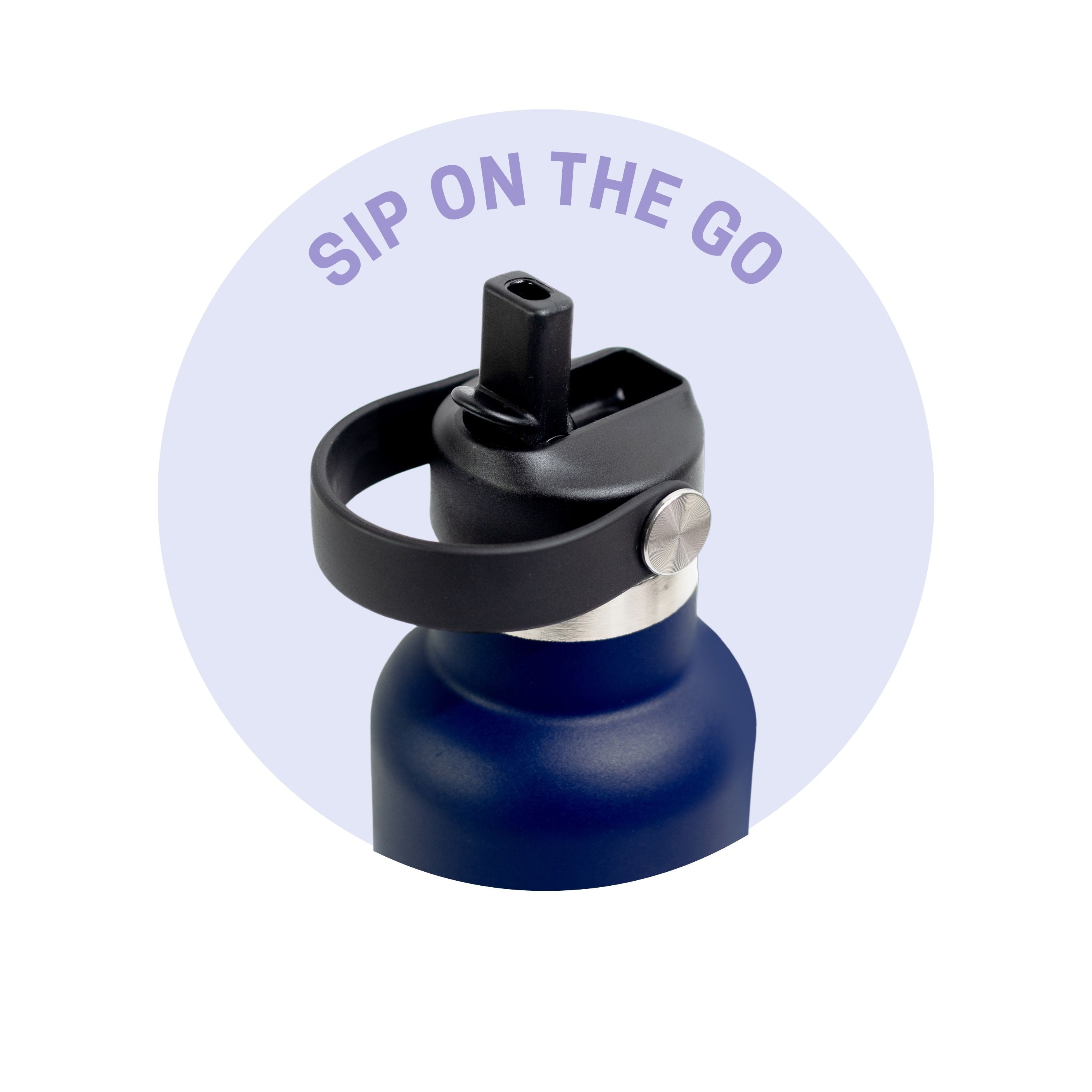 Kookumber Plus- Personalised Sipper Water Bottle - Blue