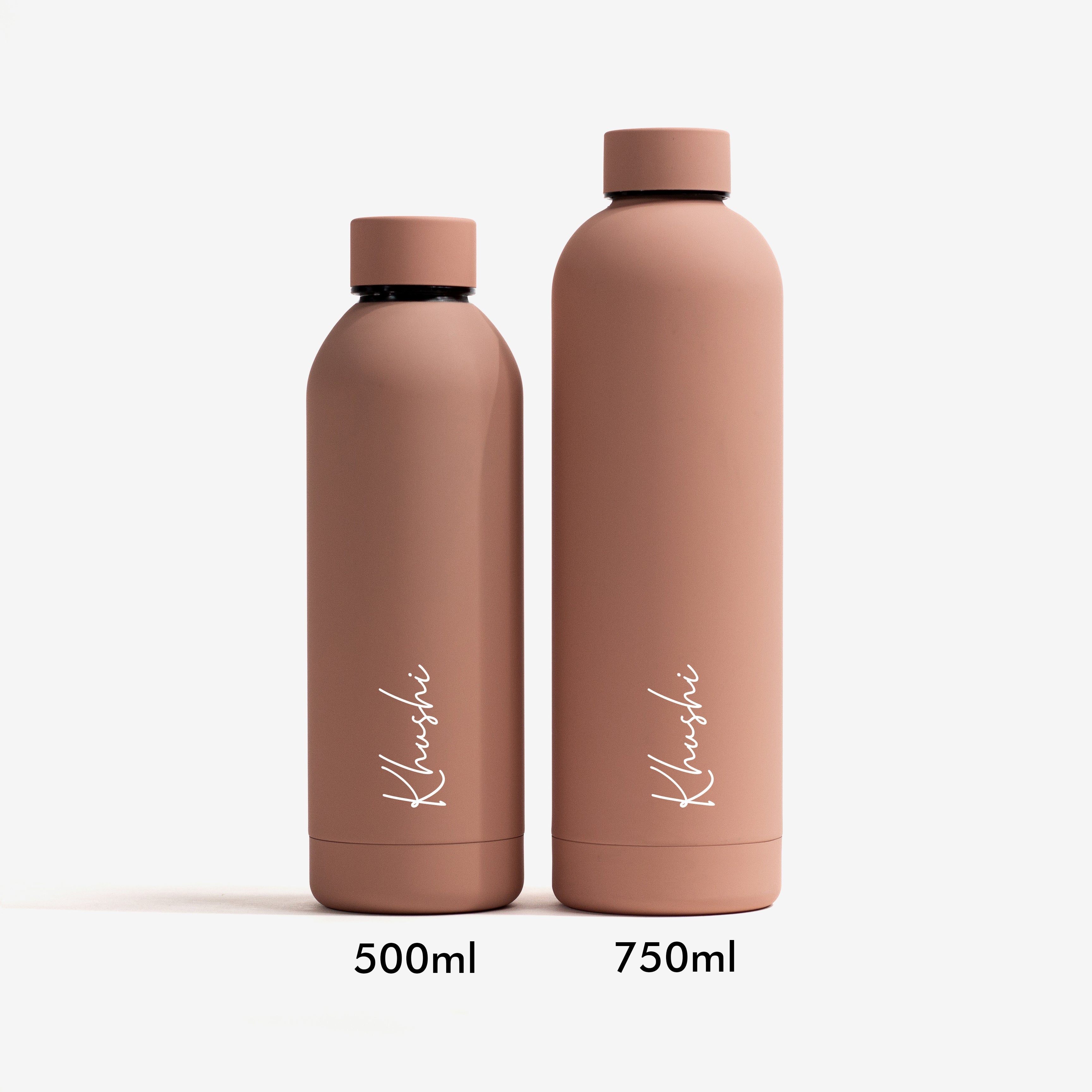 Kookumber - Personalised Water Bottle - Warm Peach