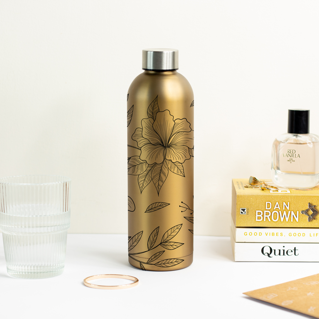 Kookumber Insulated Water Bottle - Hibiscus