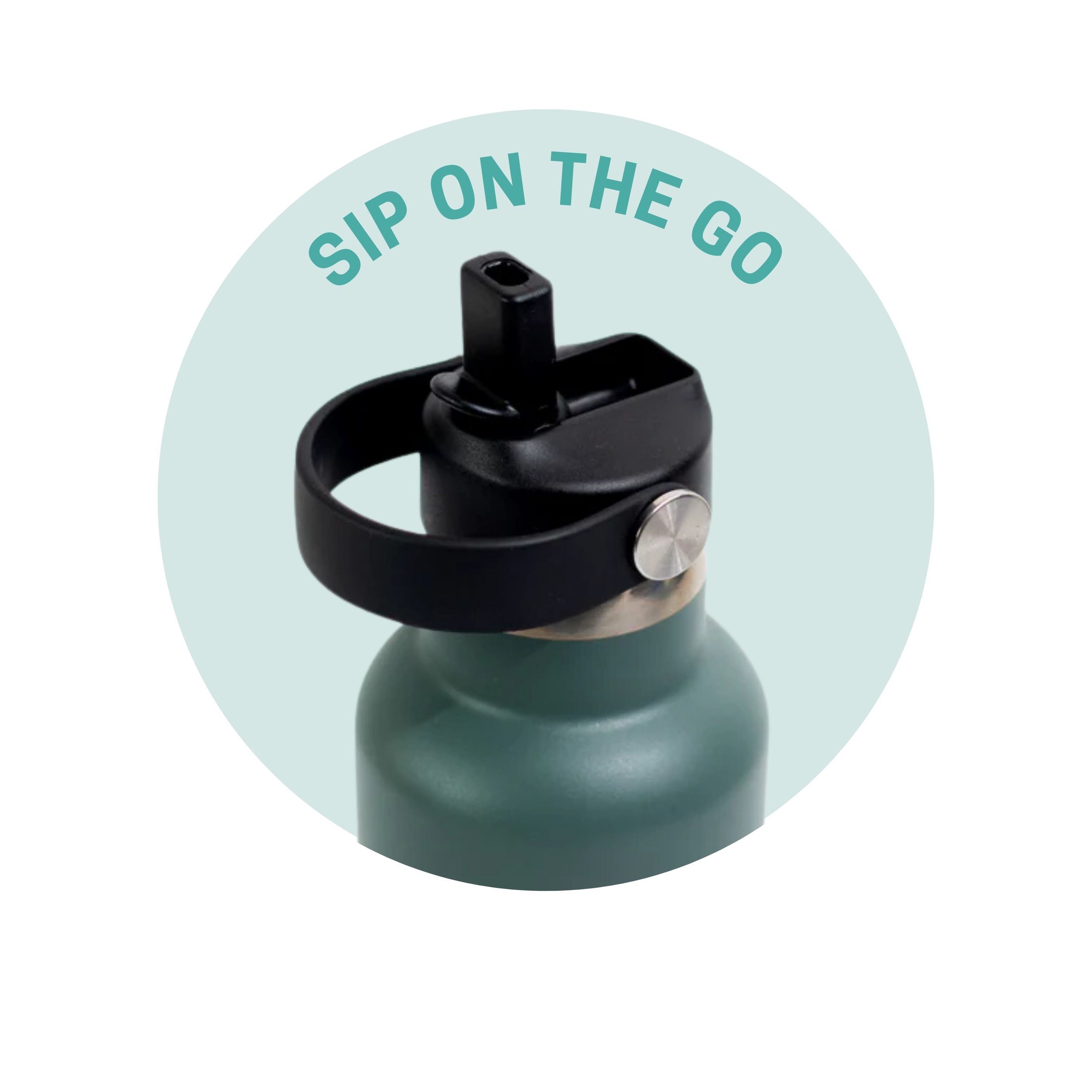 Kookumber Plus- Personalised Sipper Water Bottle - Military Green
