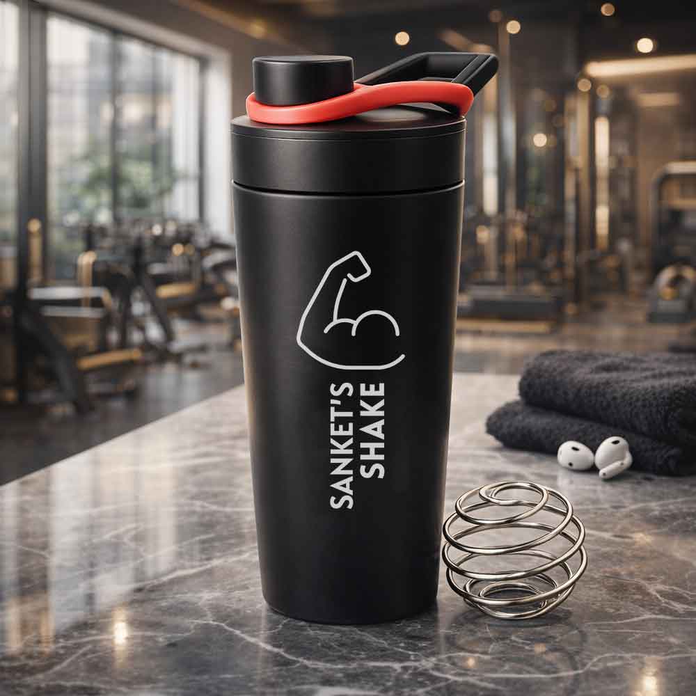 Custom Shaker Bottle for Protein Mixer Sippers Gym Workouts with Whisk Ball