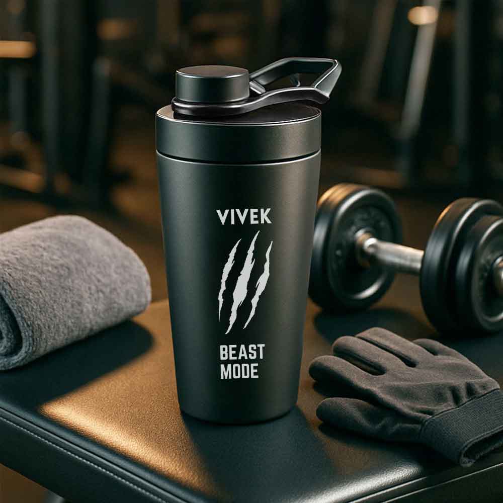 Custom Shaker Bottle for Protein Mixer Sippers Gym Workouts with Whisk Ball