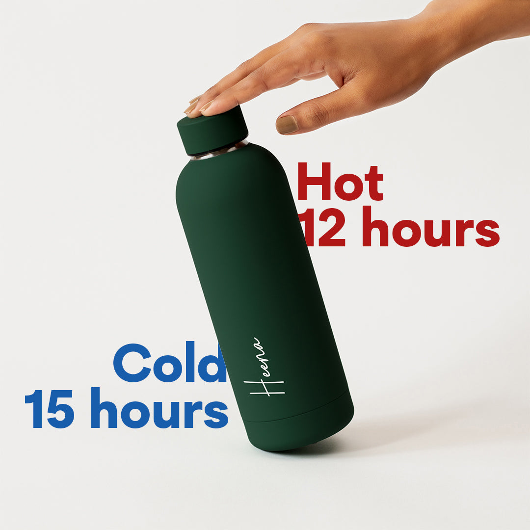 Personalised Water Bottle - Fern Green