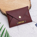 PERSONALISED CARDHOLDER - MAROON