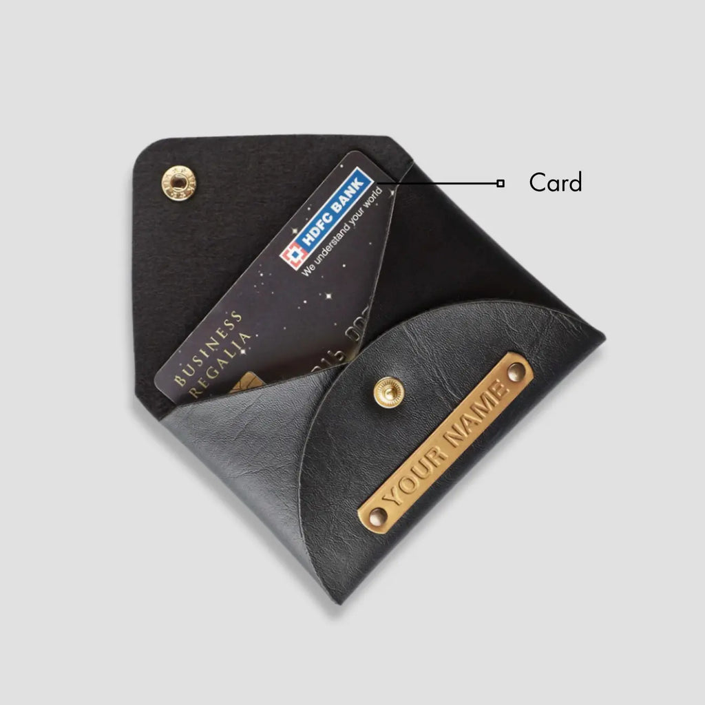 PERSONALISED CARDHOLDER - BLACK
