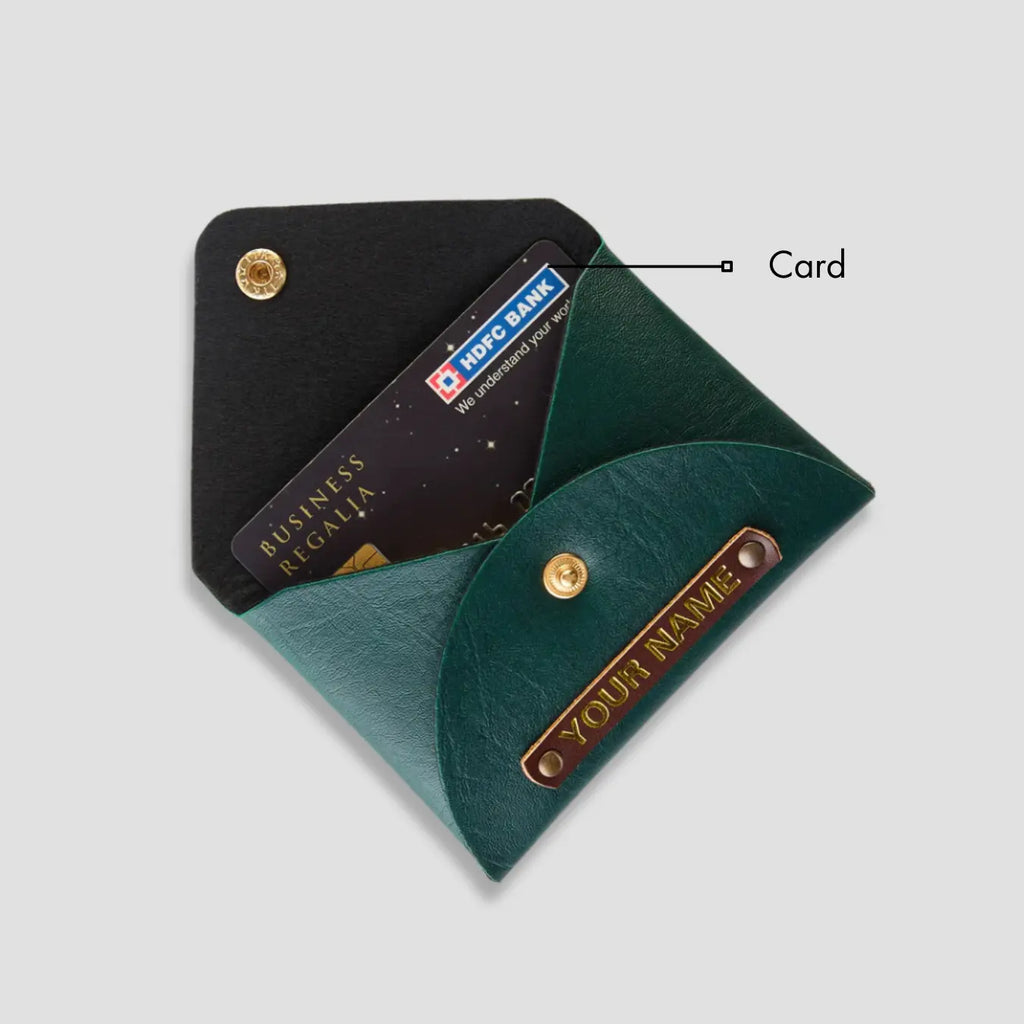 PERSONALISED CARDHOLDER - GREEN