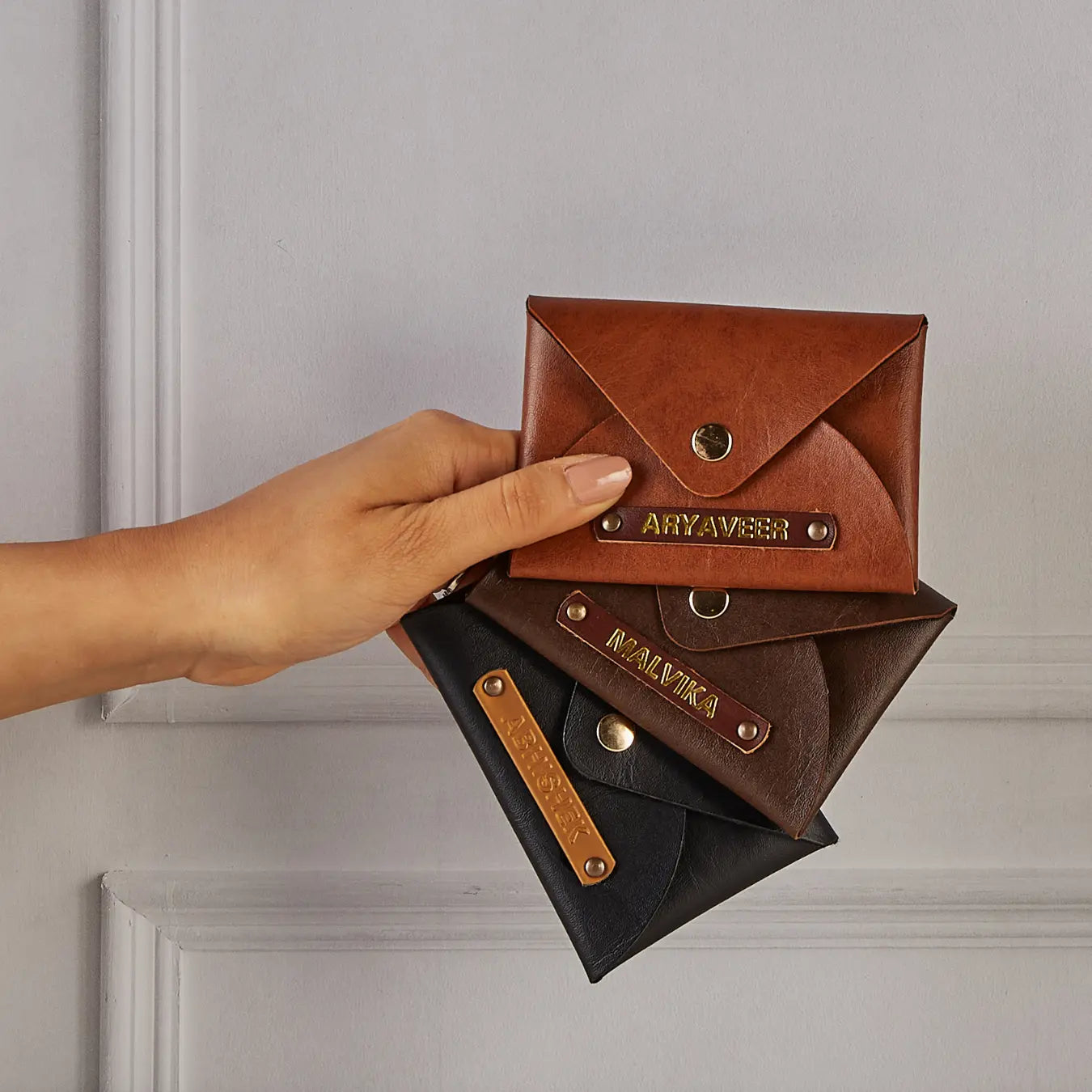 PERSONALISED CARDHOLDER - MAROON
