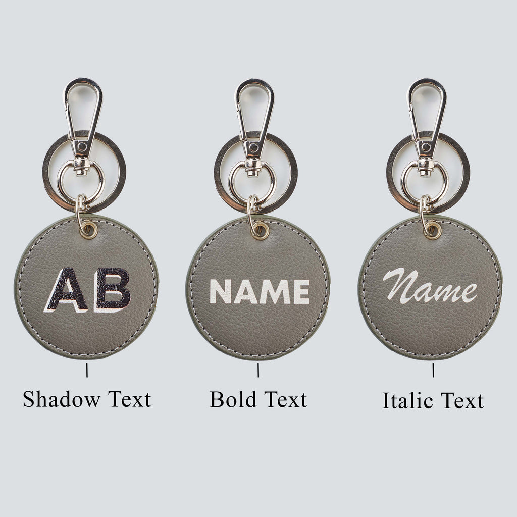 PERSONALISED CIRCLE KEYCHAIN - PRINTED