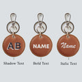 PERSONALISED CIRCLE KEYCHAIN - PRINTED