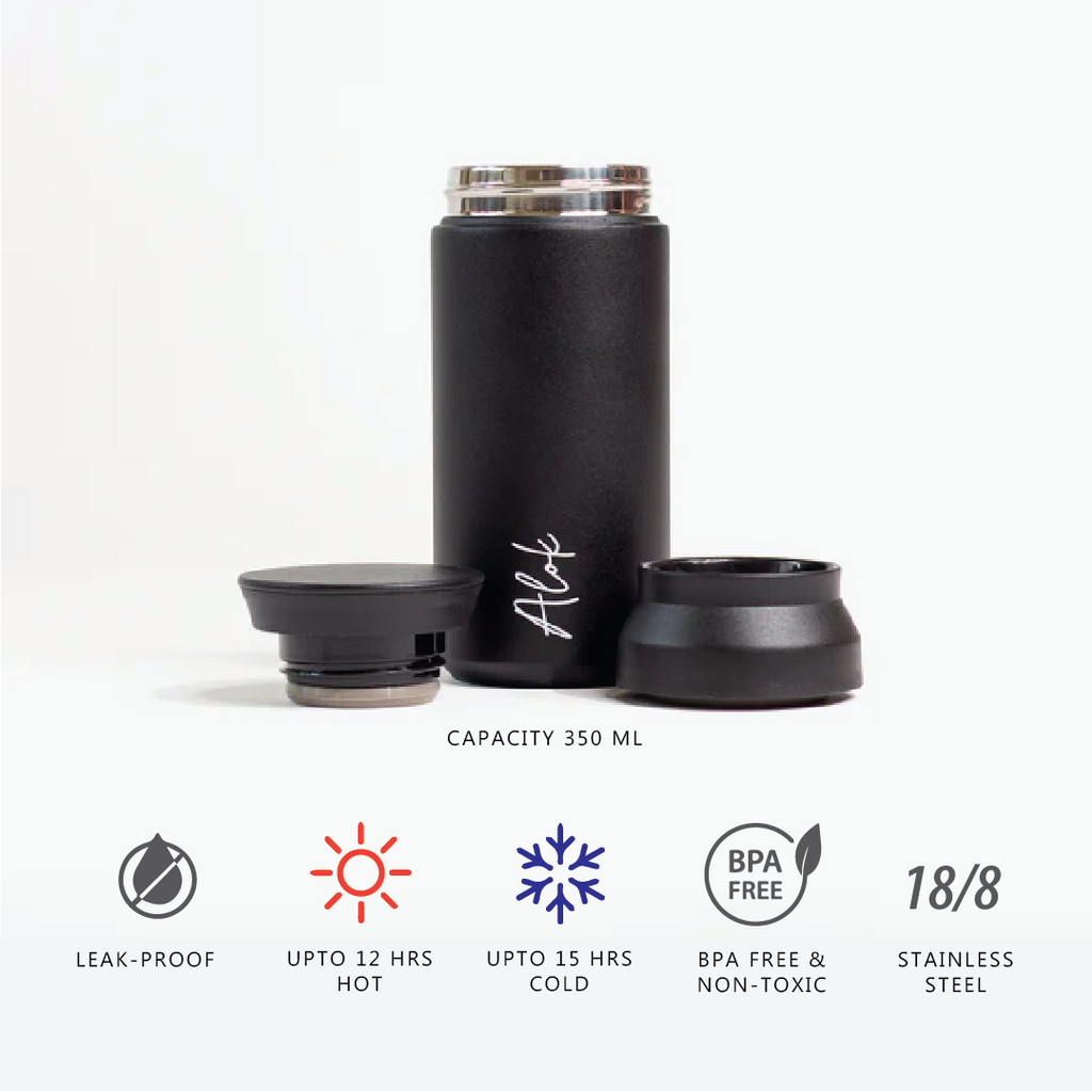 Personalised Insulated Coffee Tumbler for Brother - Black