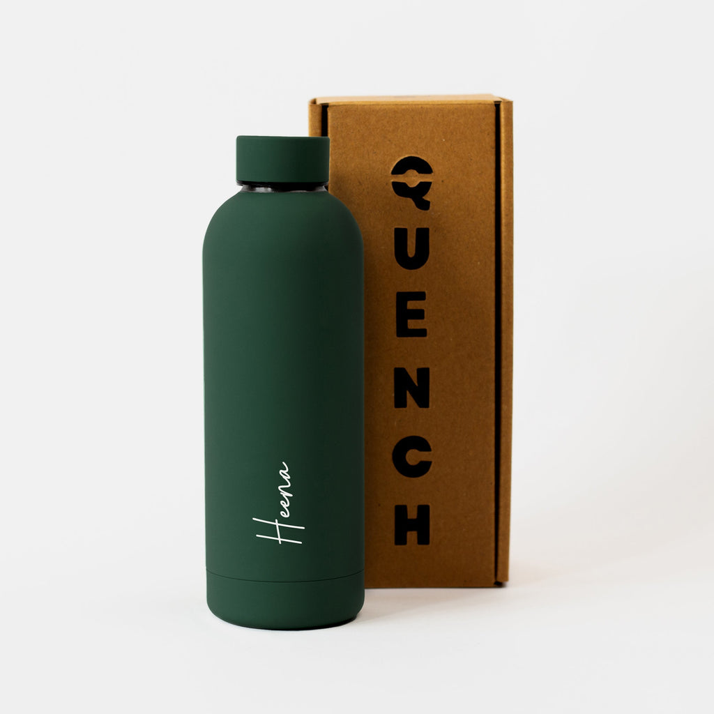 Personalised Water Bottle - Fern Green