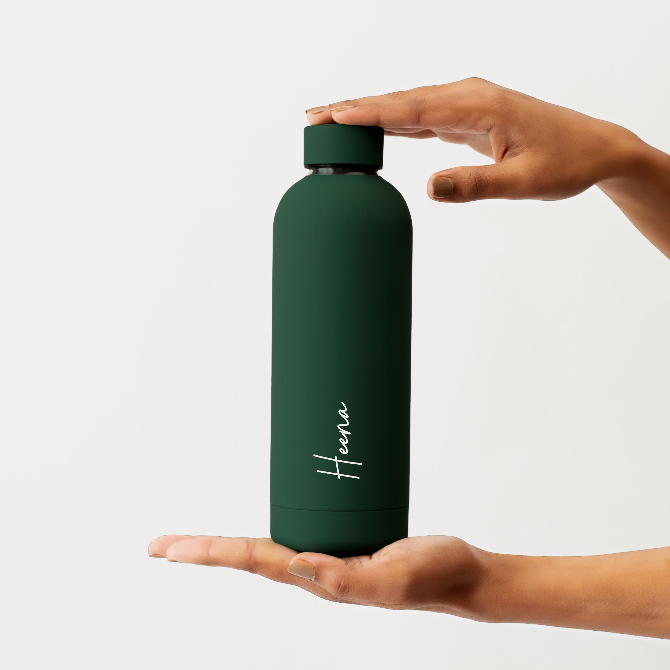 Kookumber - Personalised Water Bottle - Fern Green