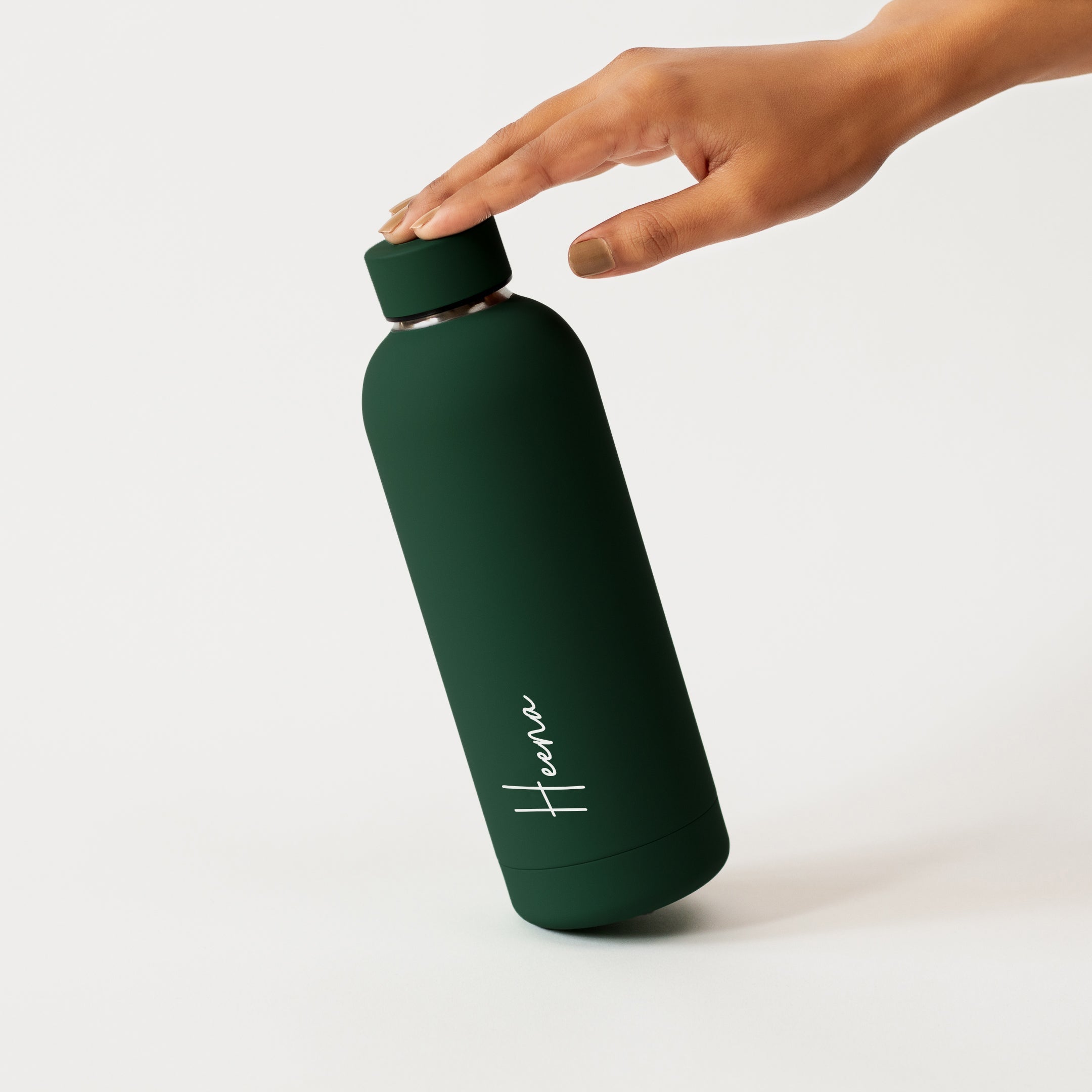Kookumber - Personalised Water Bottle - Fern Green