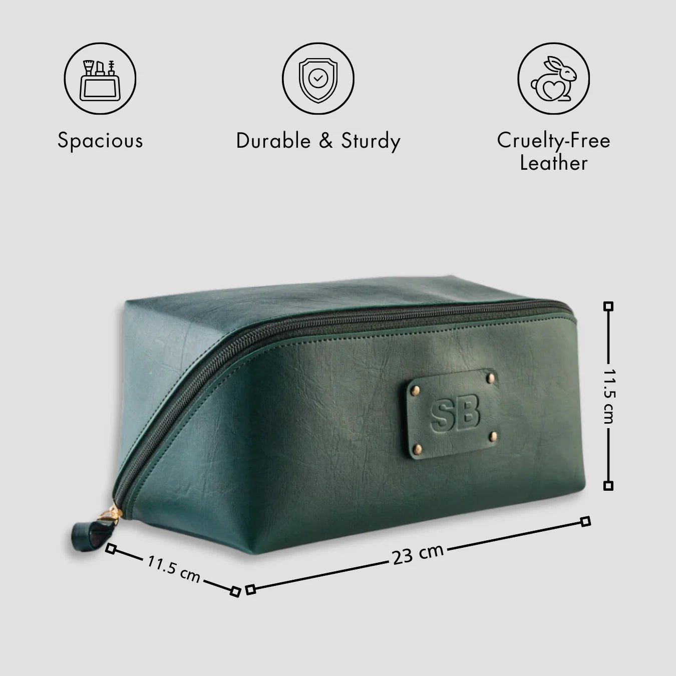 PERSONALISED DOPP KIT - GREEN