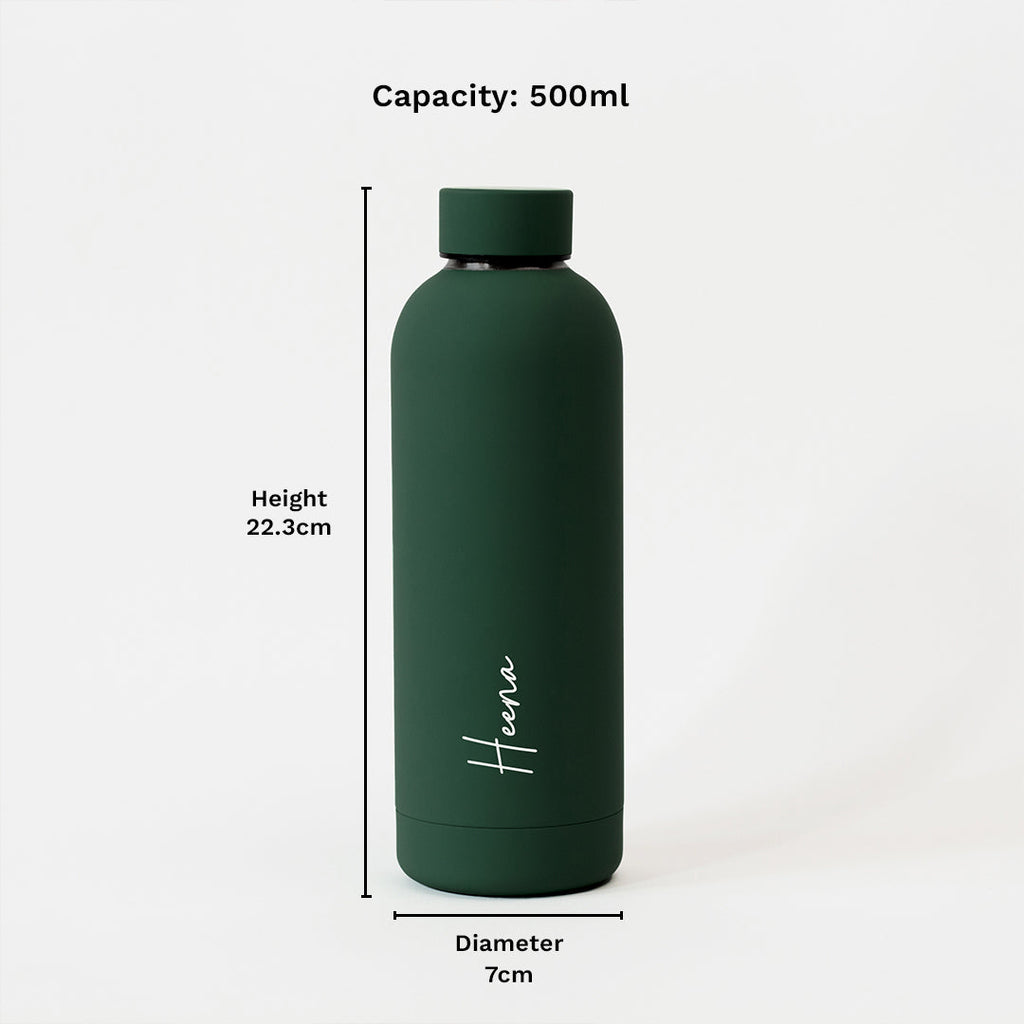 Kookumber - Personalised Water Bottle - Fern Green