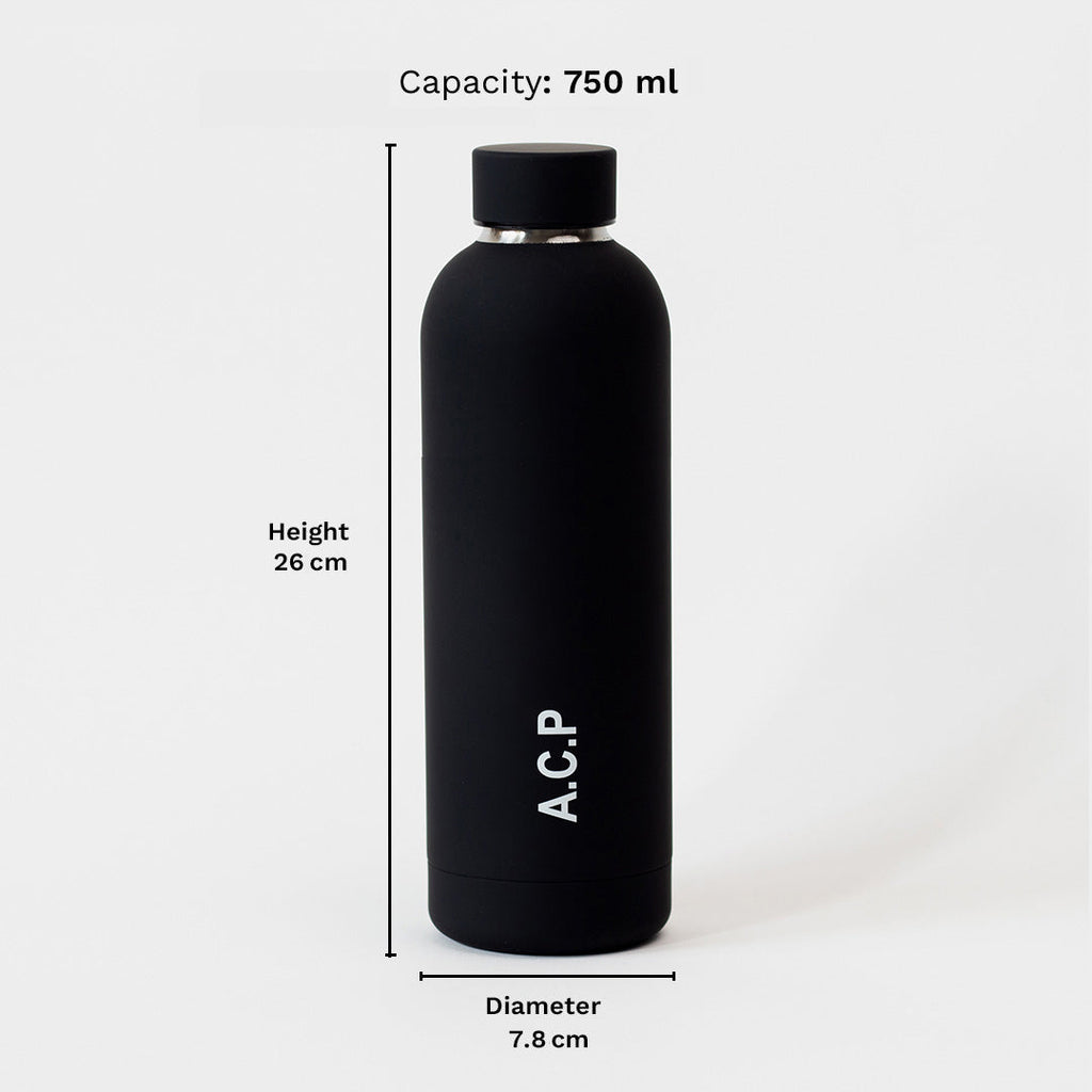 Kookumber - Personalised Water Bottle - Black
