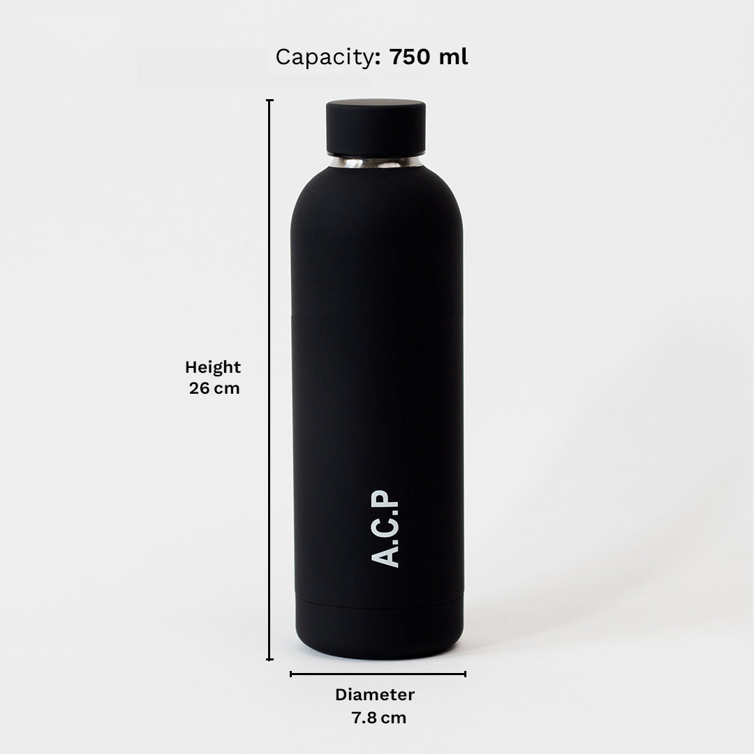 Kookumber - Personalised Water Bottle - Black