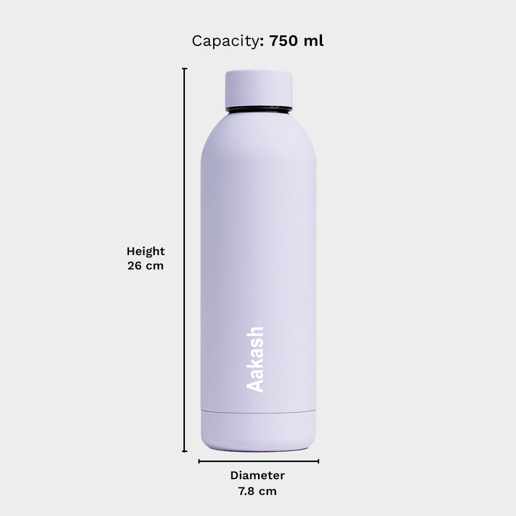 Kookumber - Personalised Water Bottle - Lilac