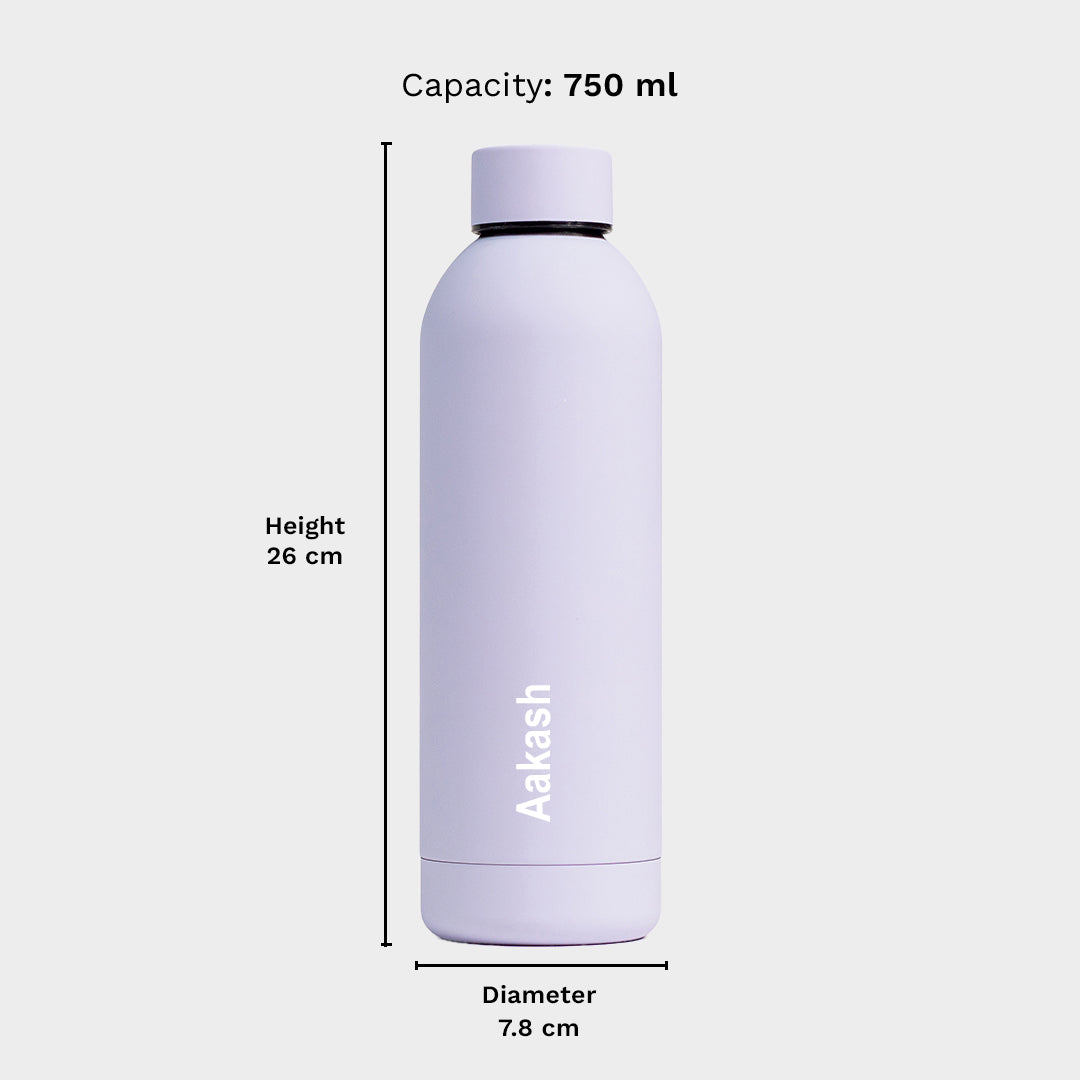 Kookumber - Personalised Water Bottle - Lilac