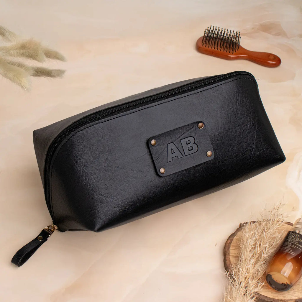 PERSONALISED DOPP KIT - BLACK