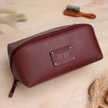PERSONALISED DOPP KIT - MAROON