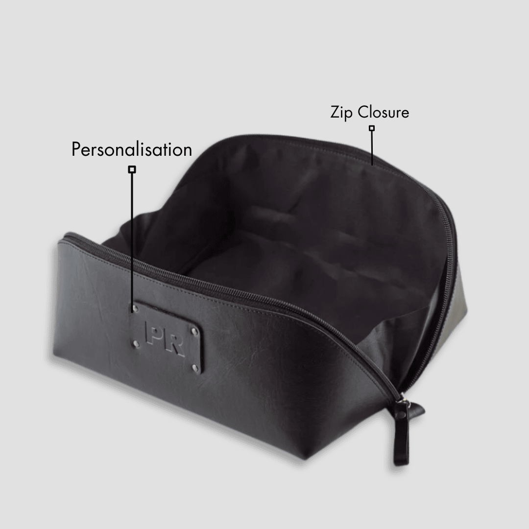 PERSONALISED DOPP KIT - BLACK