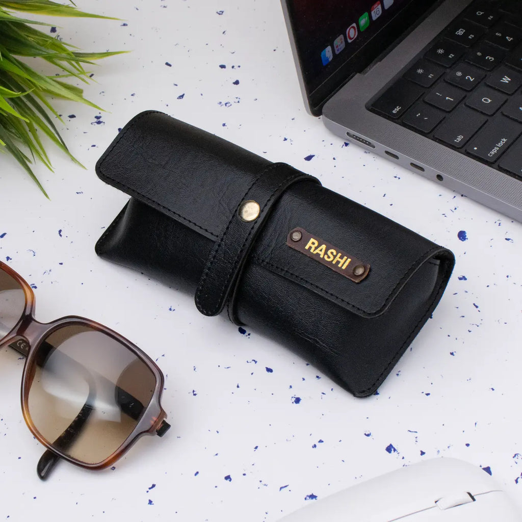 PERSONALISED EYEWEAR CASE - BLACK