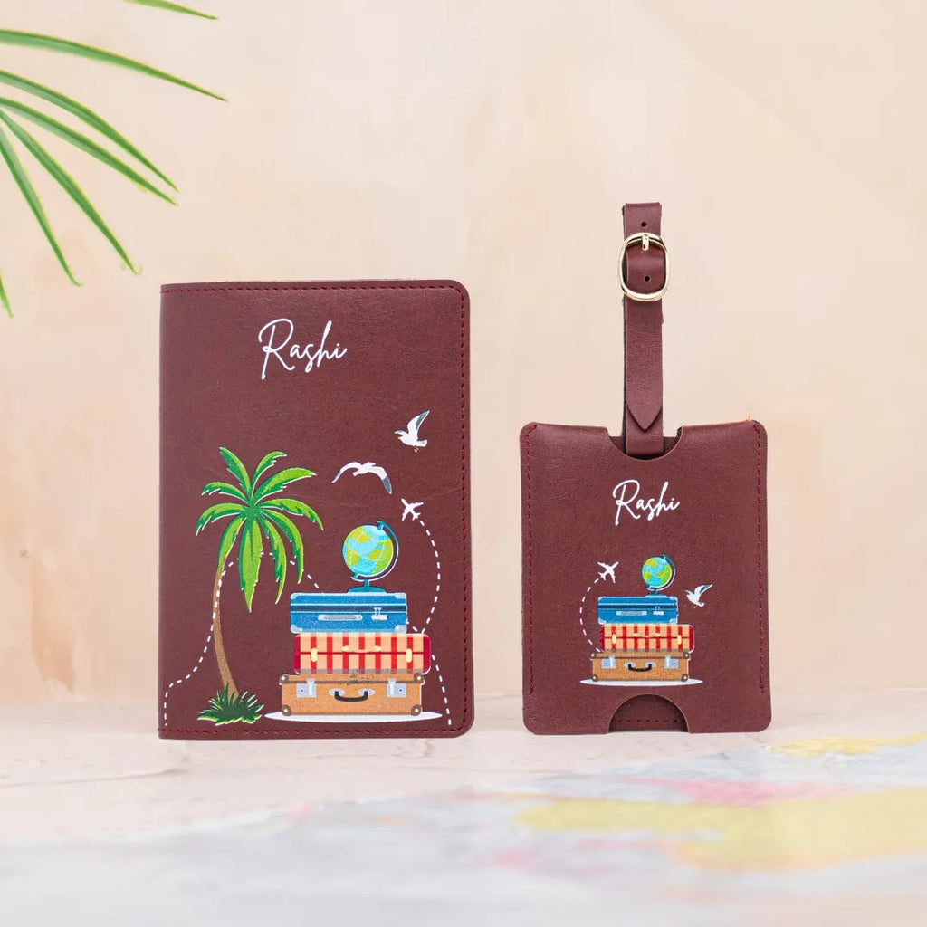 GETAWAY GIFT BOX - TROPICAL VIBES - MAROON