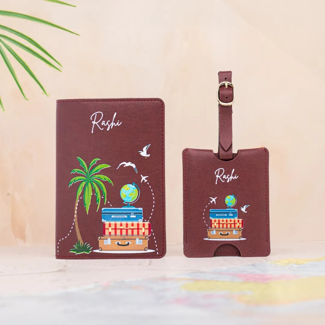 GETAWAY GIFT BOX - TROPICAL VIBES - MAROON