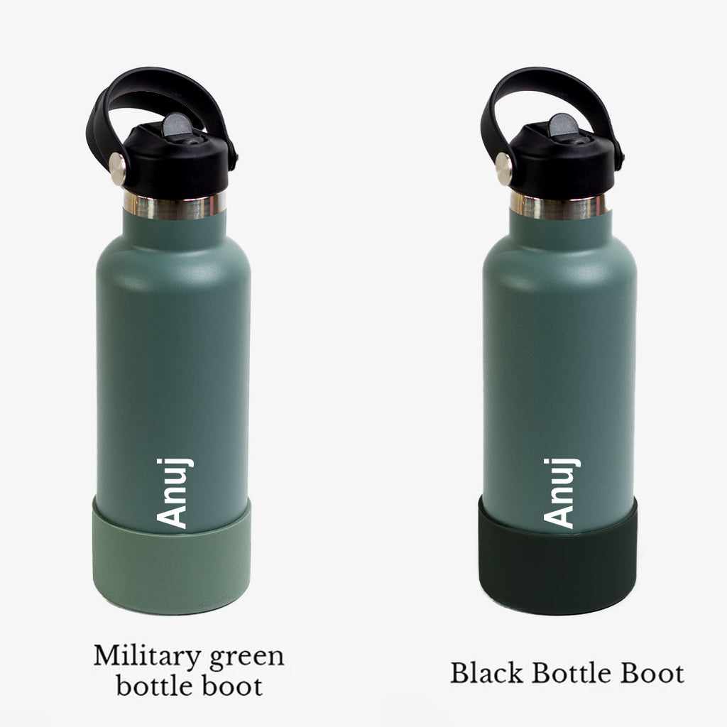 Kookumber Plus- Personalised Sipper Water Bottle - Military Green