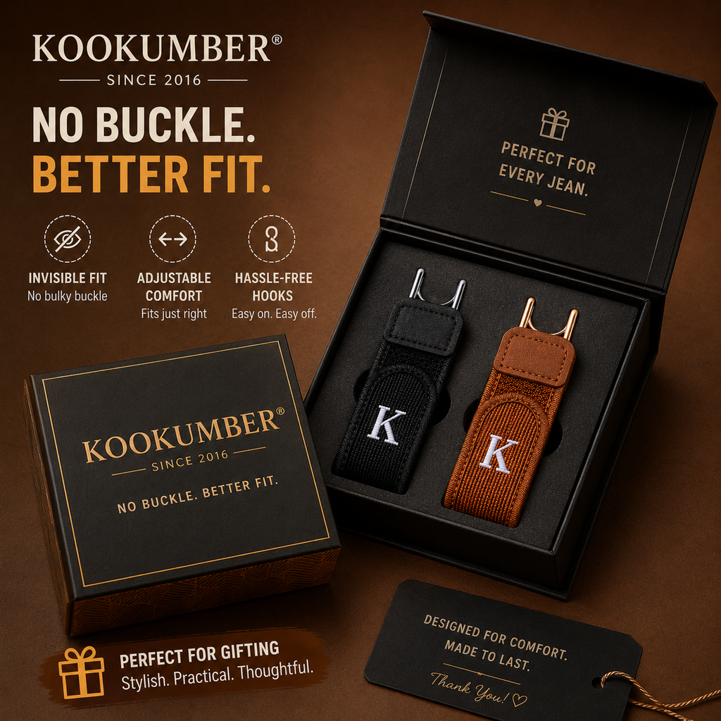Kookumber® Invisible No Buckle Belt for Men & Women