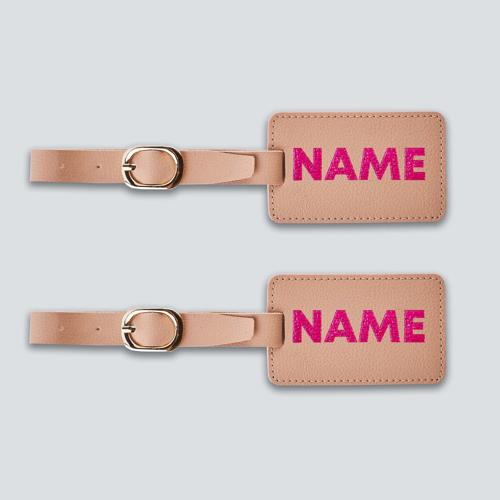 PERSONALISED LUGGAGE TAGS (SET OF 2) - PRINTED