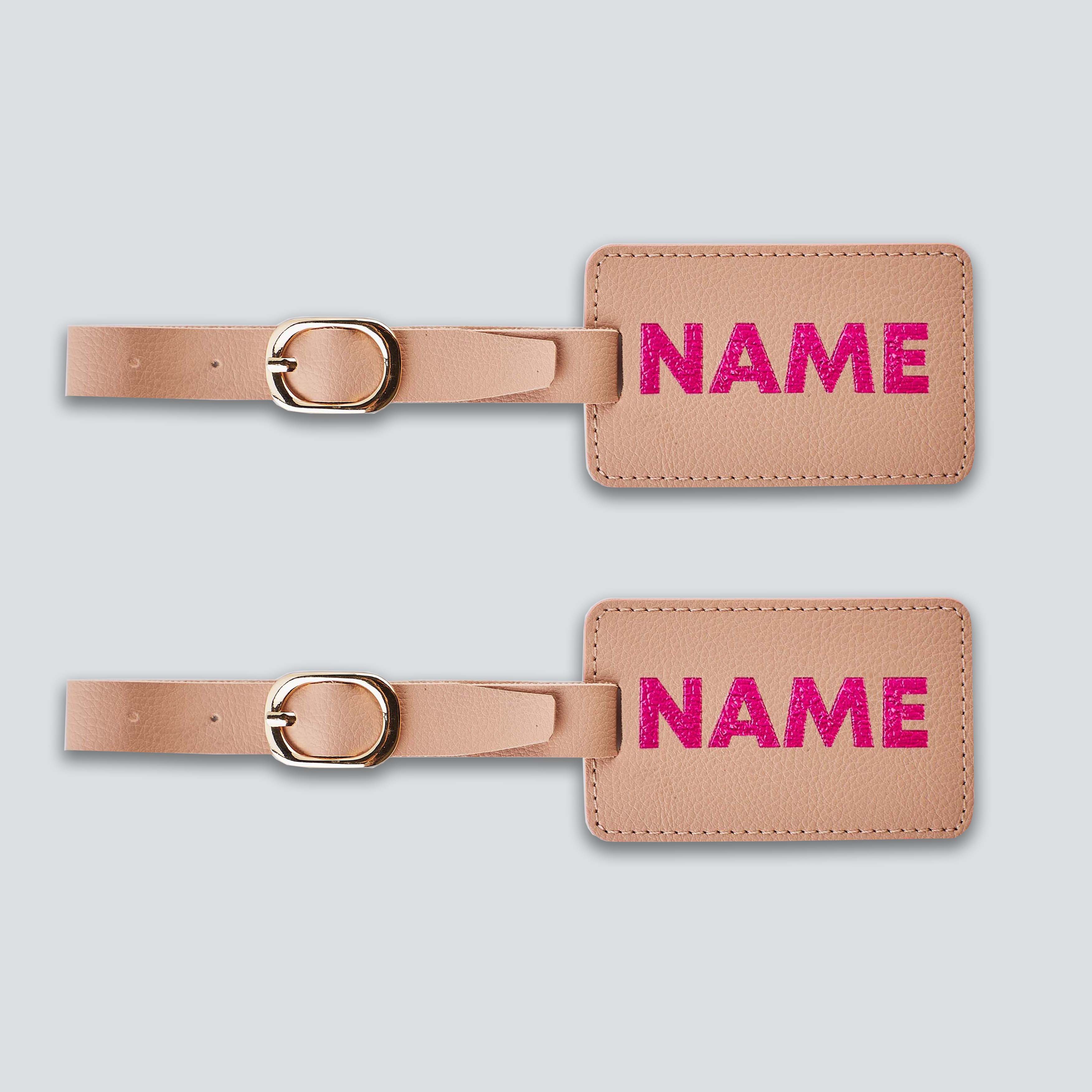 PERSONALISED LUGGAGE TAGS (SET OF 2) - PRINTED