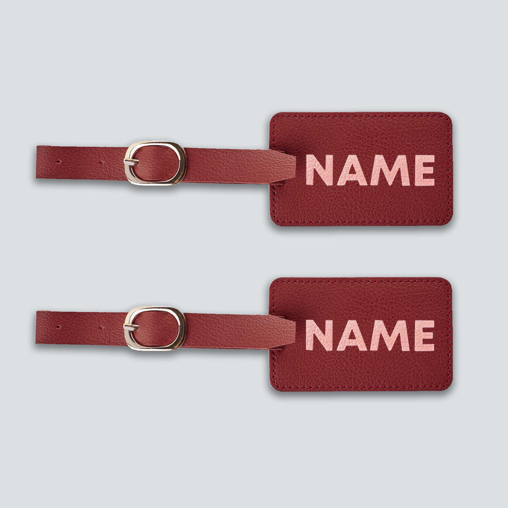 PERSONALISED LUGGAGE TAGS (SET OF 2) - PRINTED