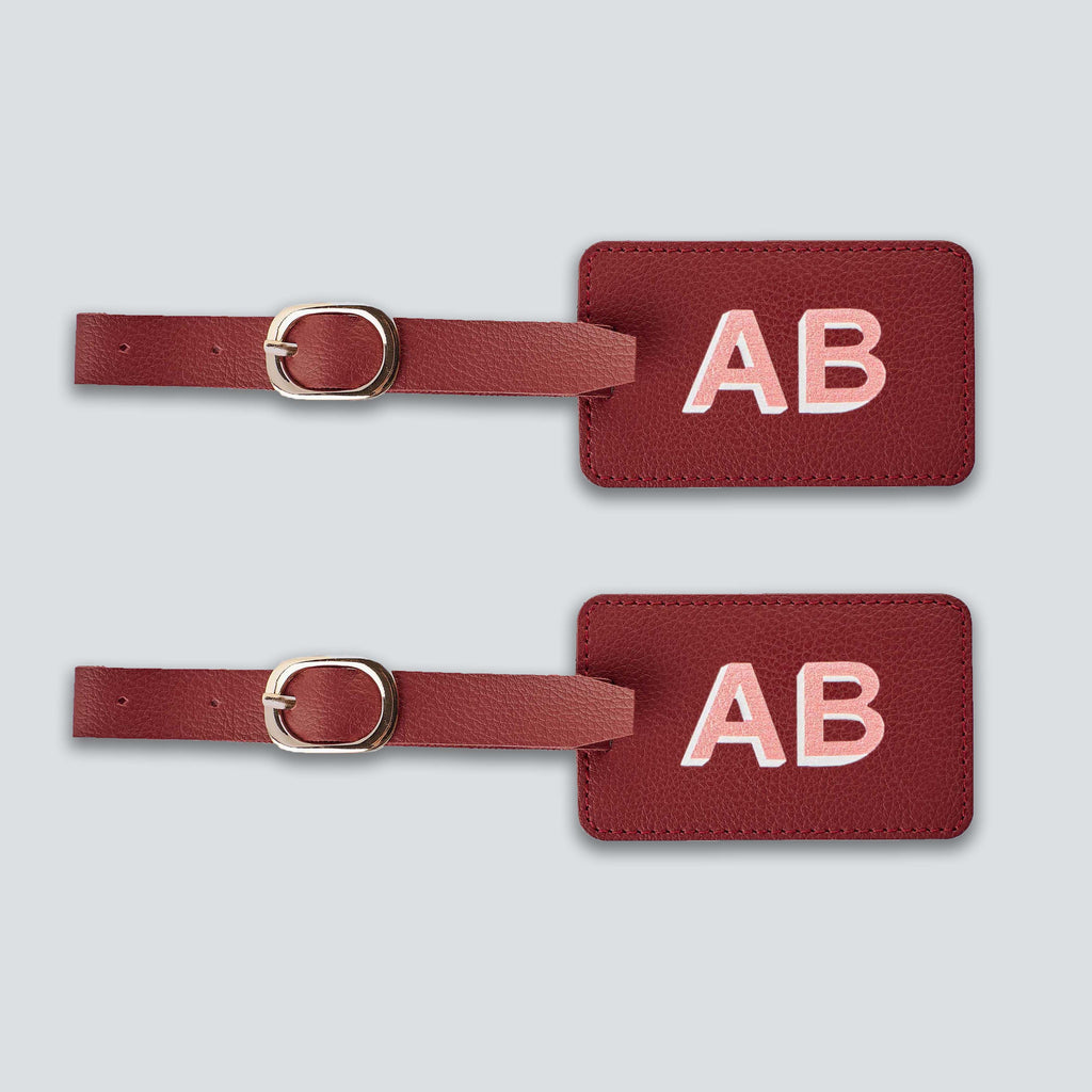 PERSONALISED LUGGAGE TAGS (SET OF 2) - PRINTED
