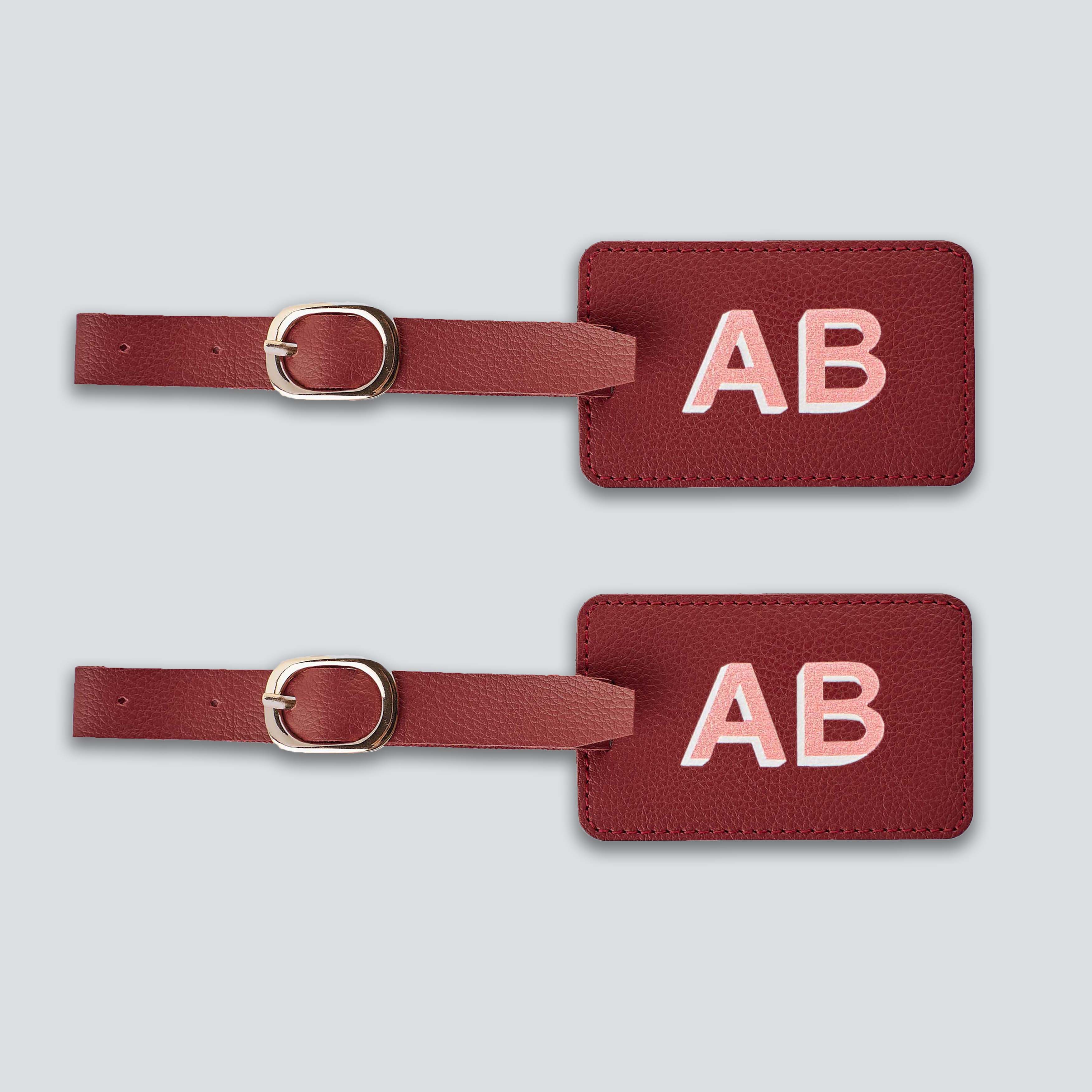 PERSONALISED LUGGAGE TAGS (SET OF 2) - PRINTED