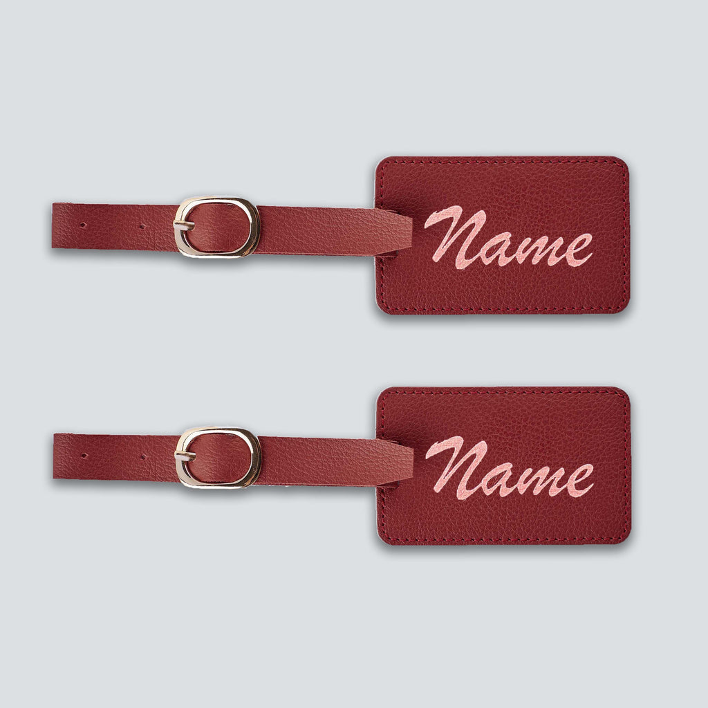 PERSONALISED LUGGAGE TAGS (SET OF 2) - PRINTED