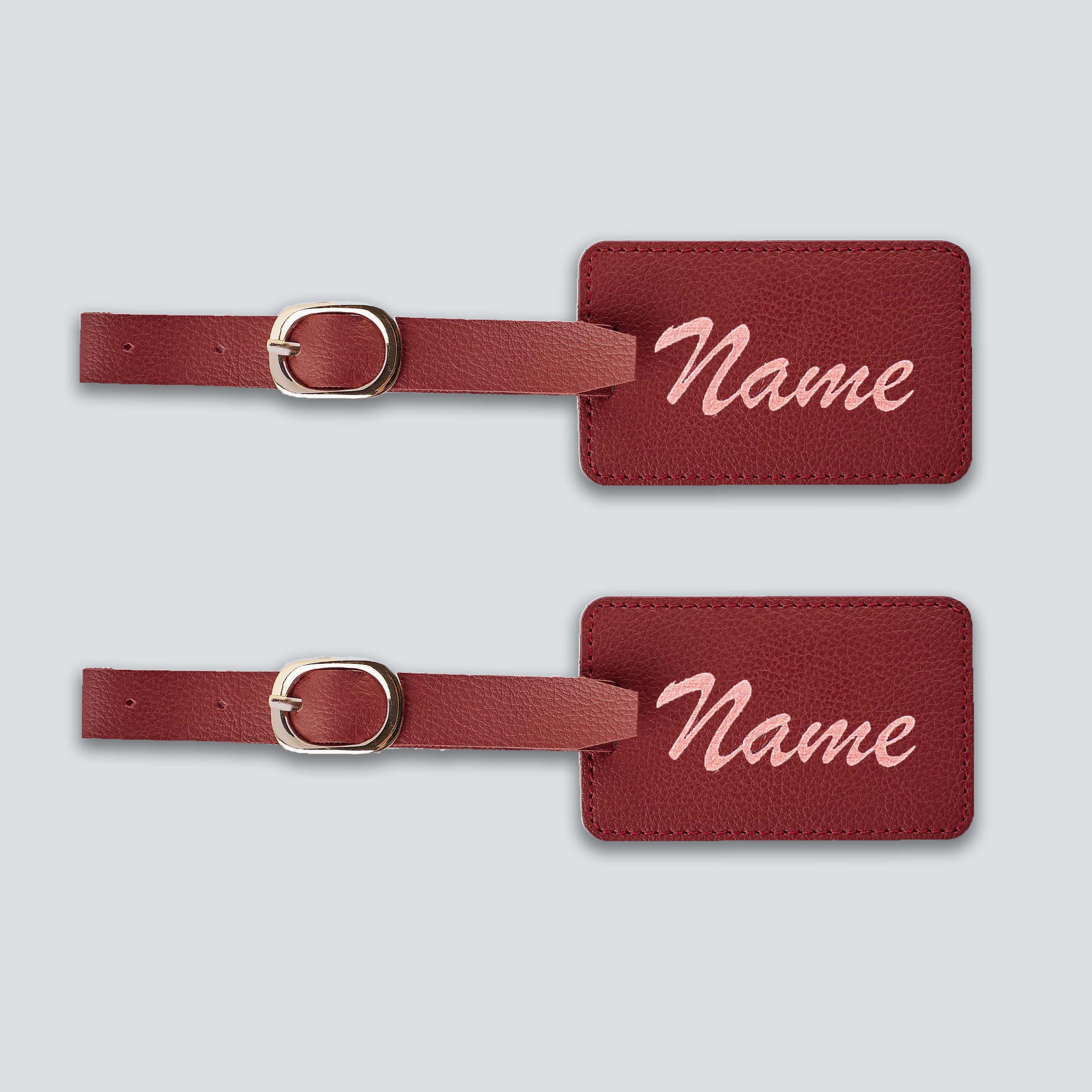 PERSONALISED LUGGAGE TAGS (SET OF 2) - PRINTED