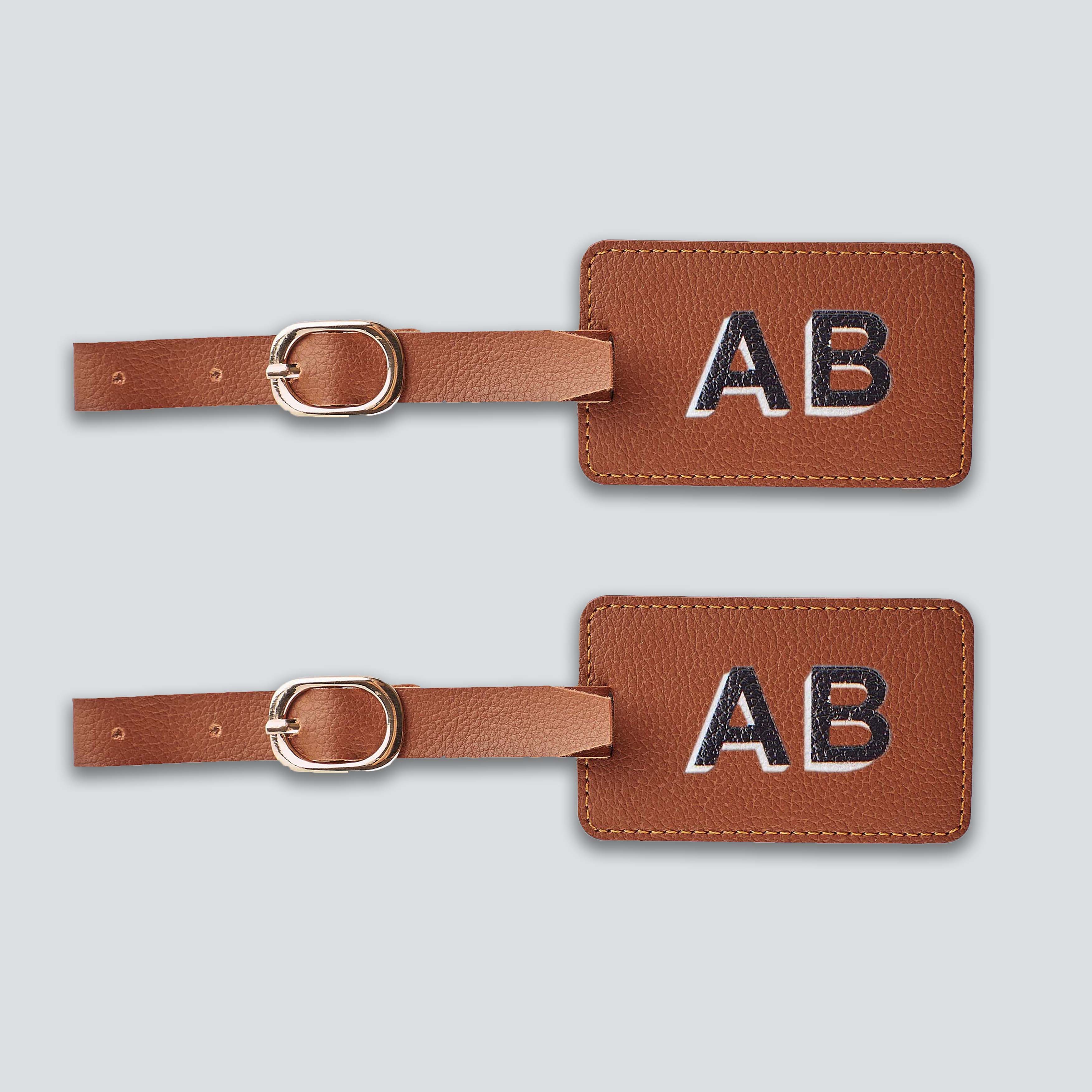 PERSONALISED LUGGAGE TAGS (SET OF 2) - PRINTED