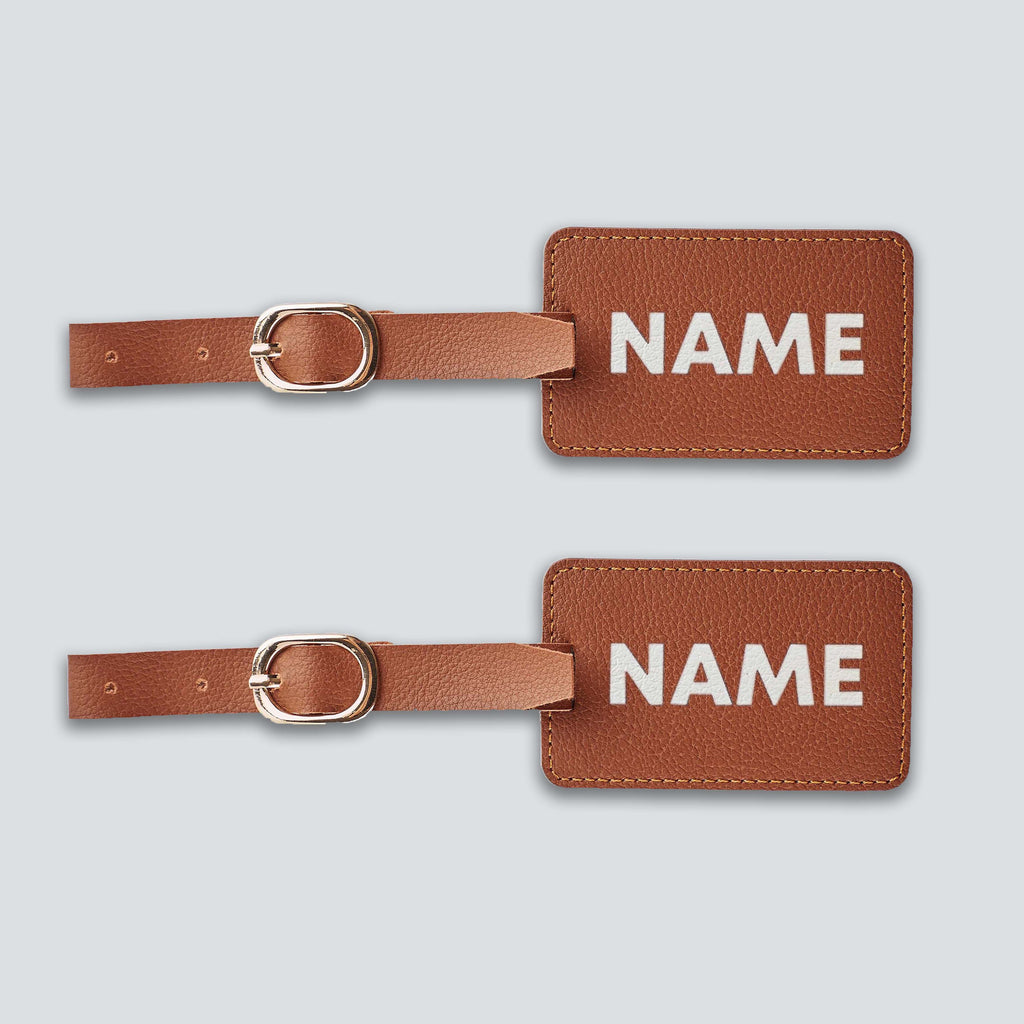 PERSONALISED LUGGAGE TAGS (SET OF 2) - PRINTED