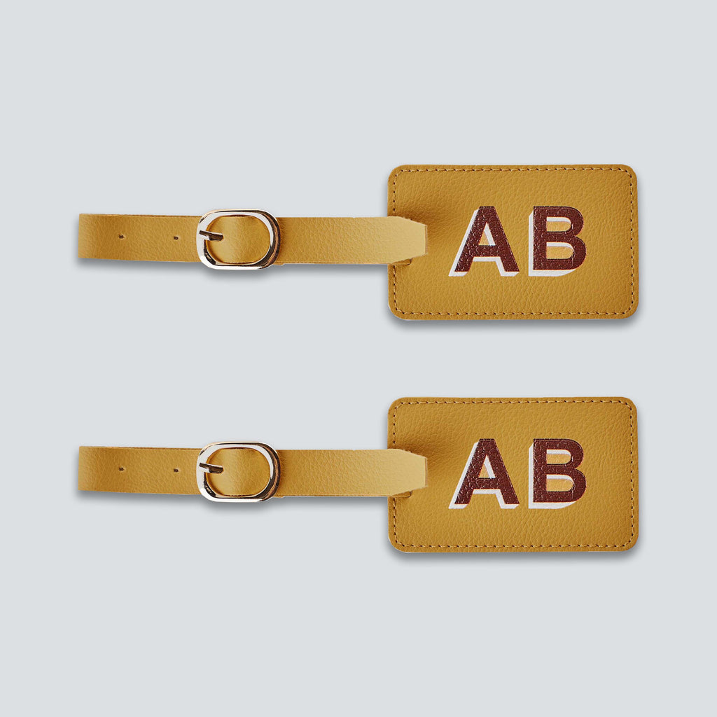 PERSONALISED LUGGAGE TAGS (SET OF 2) - PRINTED