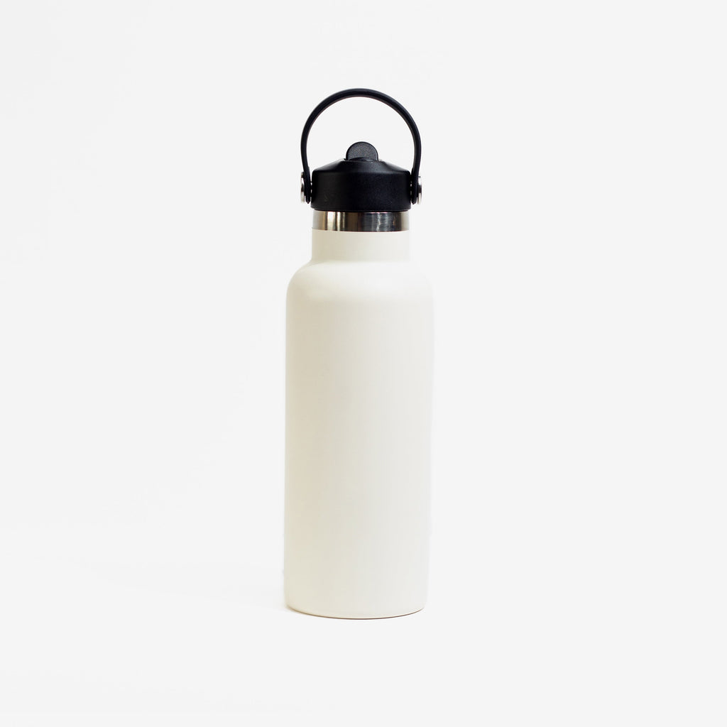 Kookumber Plus- Personalised Sipper Water Bottle - Off White